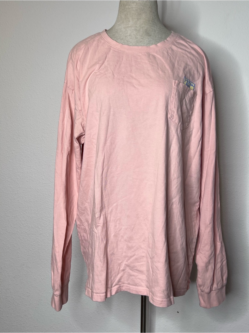 Dutch Bros Light Pink Long Sleeve Pocket Tee
